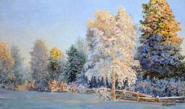 Панов Эдуард художник зима