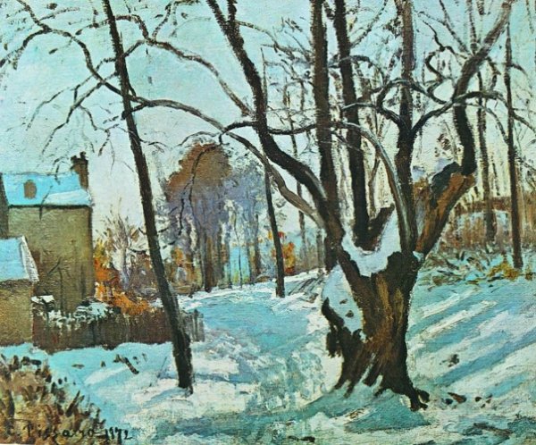 Снег в Лувесьене Альфред Сислей