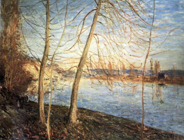 Снег в Лувесьене Альфред Сислей