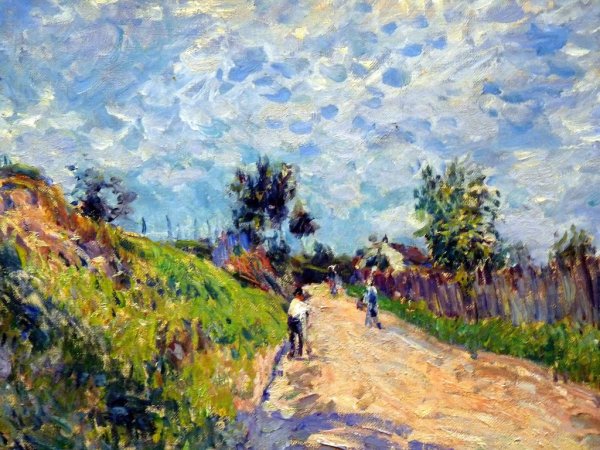 Альфред Сислей заснеженный сад