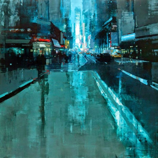 Джереми Манн художник городской пейзаж