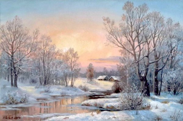 Картина Ивана Вельца иней