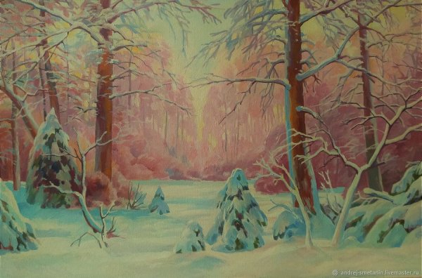 Вельц Иван Августович зимний пейзаж