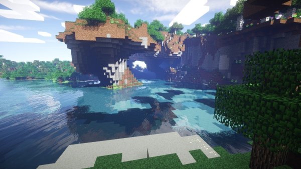 Minecraft пейзаж