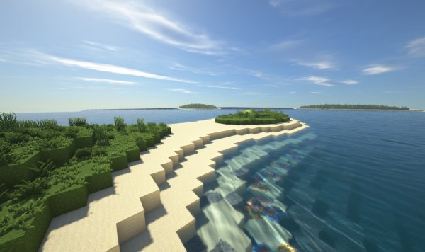 Красивая гора с шейдерами