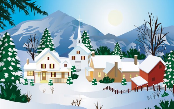 Зима вектор