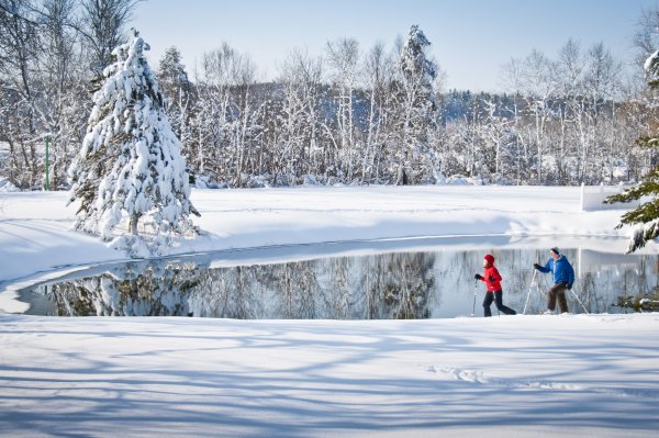 Пейзаж с лыжной трассой
