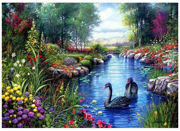 Пазл Castorland Black Swans, Andres Orpinas (c-151042), 1500 дет.