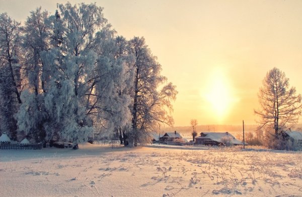 Зима в средней полосе России