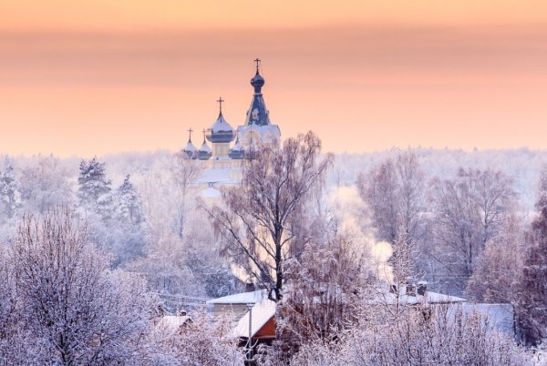 Лобня Церковь зима