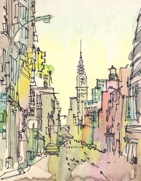 Скетчинг Нью Йорк