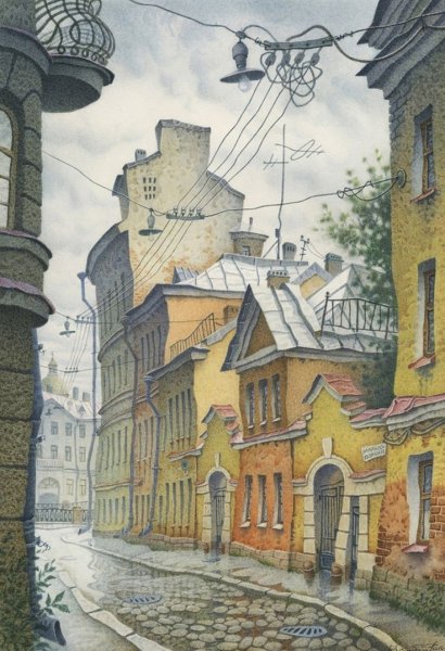 Город рисунок