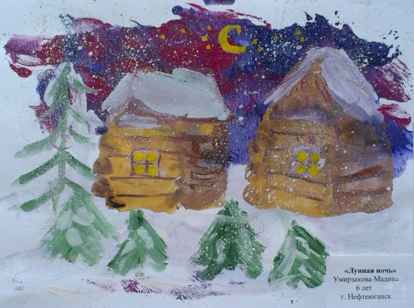 Рисование в старшей группе на тему зима