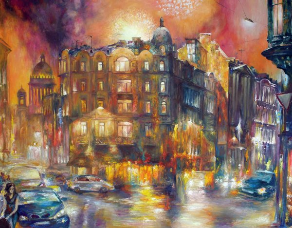 Иван Славинский картины Петербурга