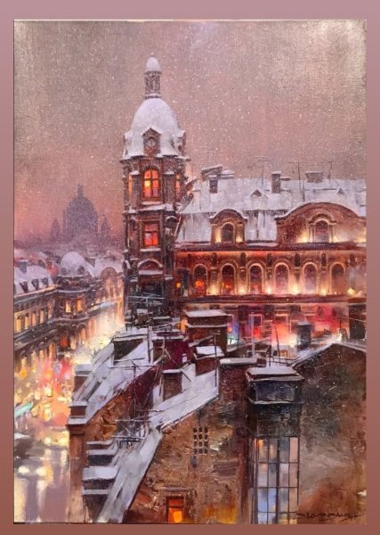 Иван Славинский художник картины Петербург Троицкий собор