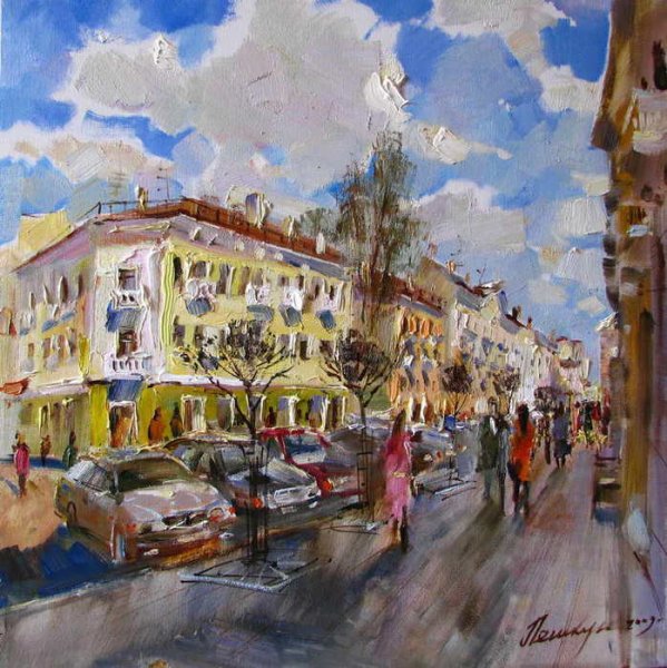 Улочки Родоса художник Абрамова