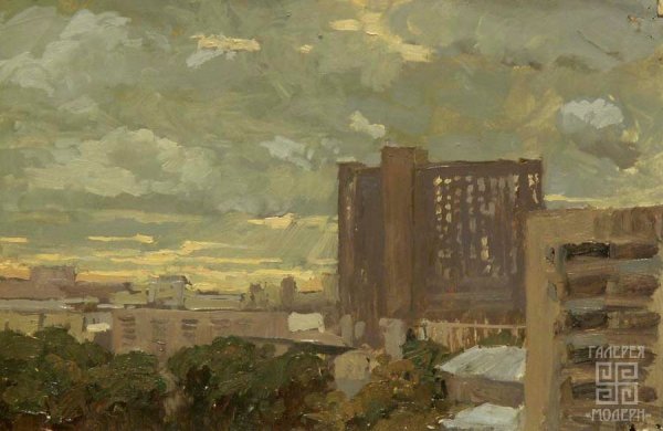 Городские этюды маслом