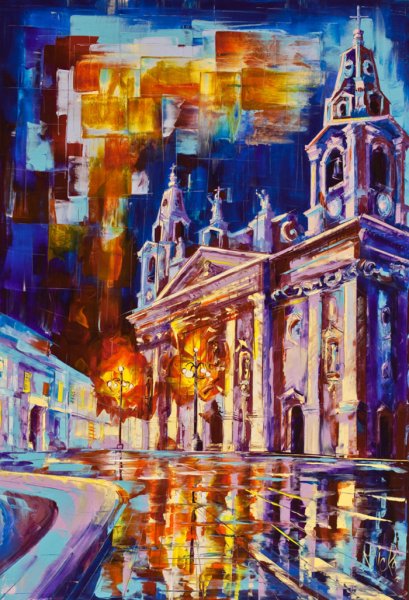 Кубизм мастихином картины