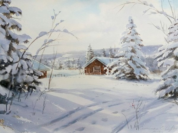 Валерий Ниминущий зима в деревне