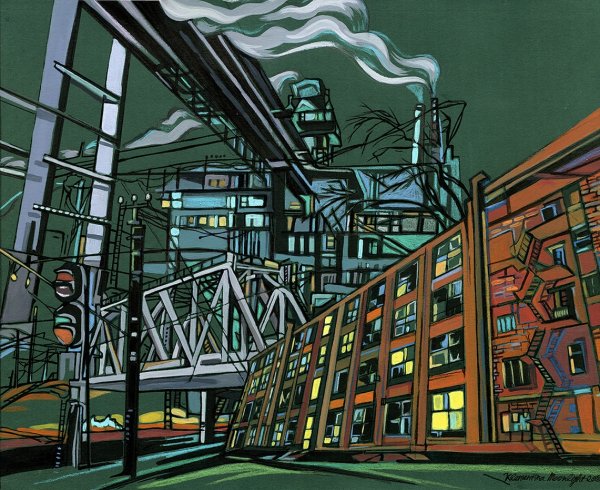 Индустриальный пейзаж в живописи