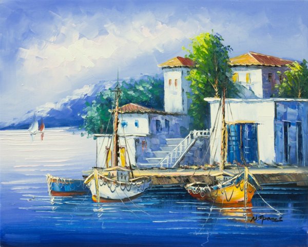 Художник Pantelis zografos Греция акварель