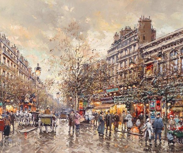 Акварель Эжен гальен