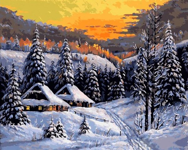 Художник Александр Найденов зимние пейзажи