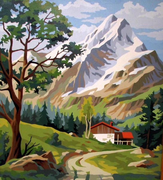 Бельчев картины горы акрилом