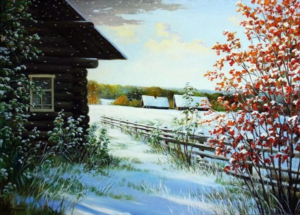 Сергей Курицын зимняя деревня