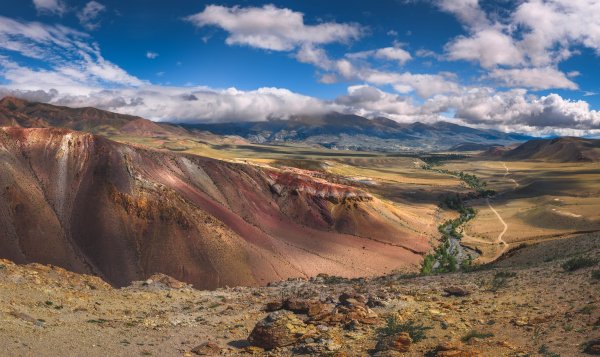 В долину реки Кызыл-чин. Марсианские пейзажи