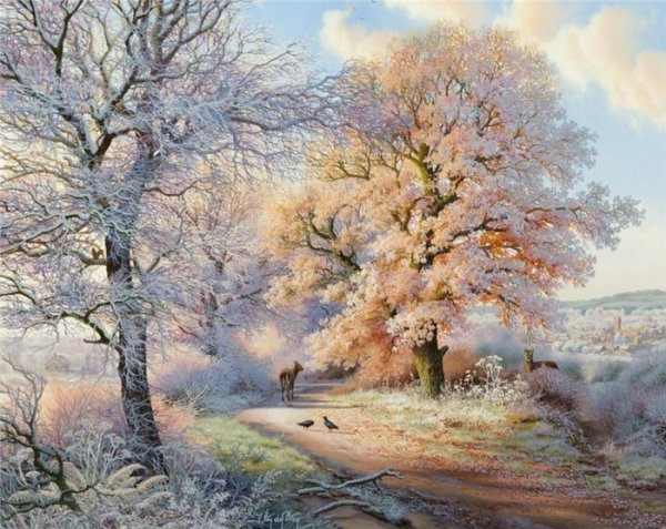 Пейзажи маслом Александр Леднев