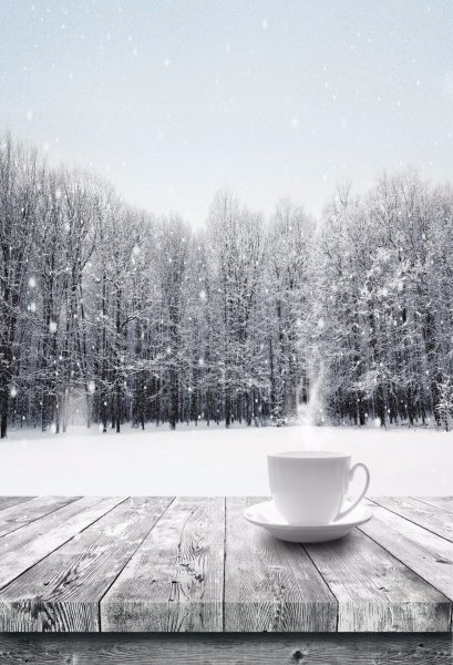 Темное зимнее утро