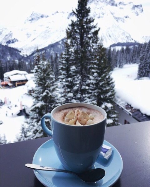 Зимнее утро кофе