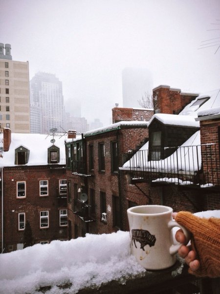 Уютный зимний город