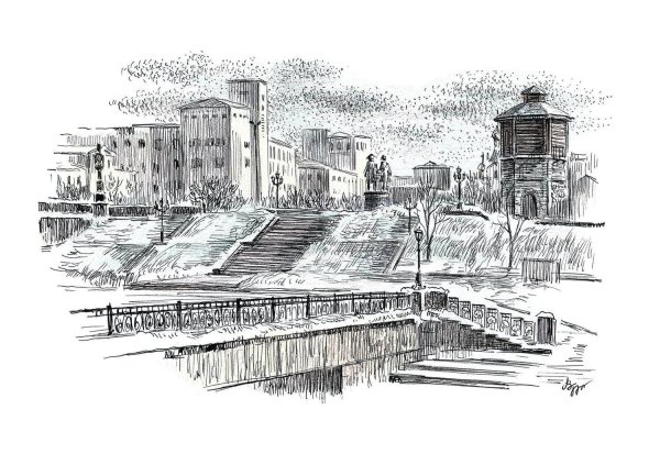 Картина Екатеринбург Плотинка