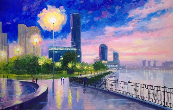 Набережная рисунок