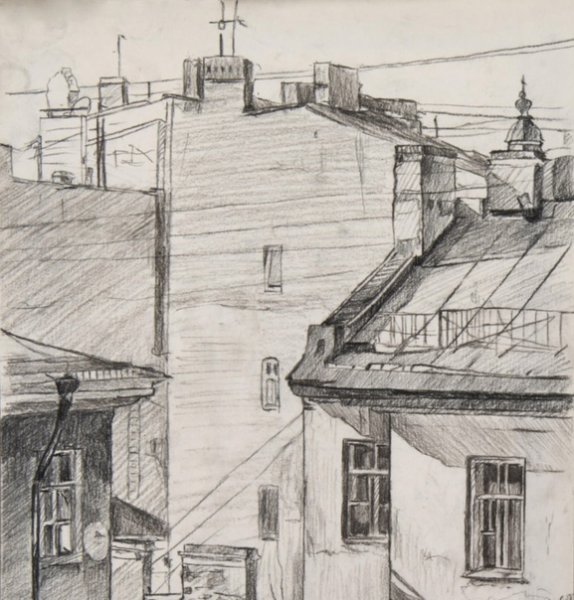 Пейзажи старинных улиц силуэты