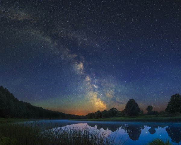 Звездное небо пейзаж