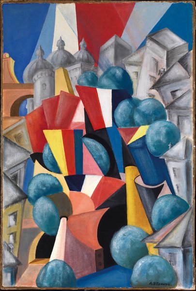 Картины Александры Экстер мост