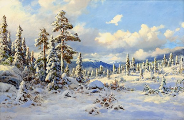 Аполлинарий Васнецов зимние пейзажи