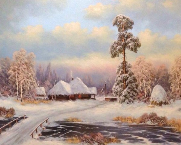Аполлинарий Васнецов зимние пейзажи