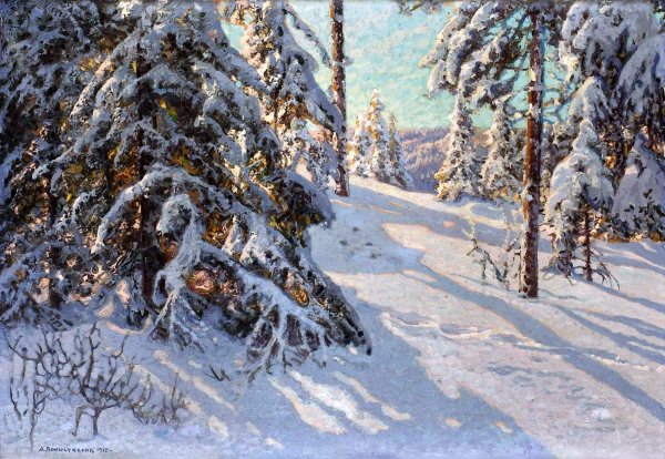 Семён Фёдоров (1867-1910). Художник зимний пейзаж