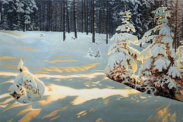 Алмазная мозаика тройка лошадей зимняя