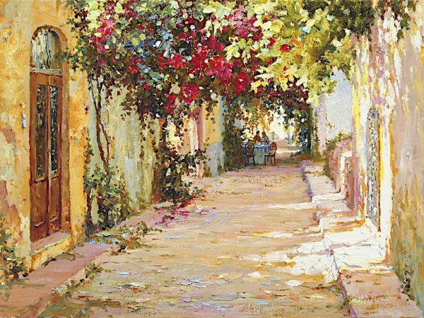 Средиземноморский пейзаж Обуховский Юрий