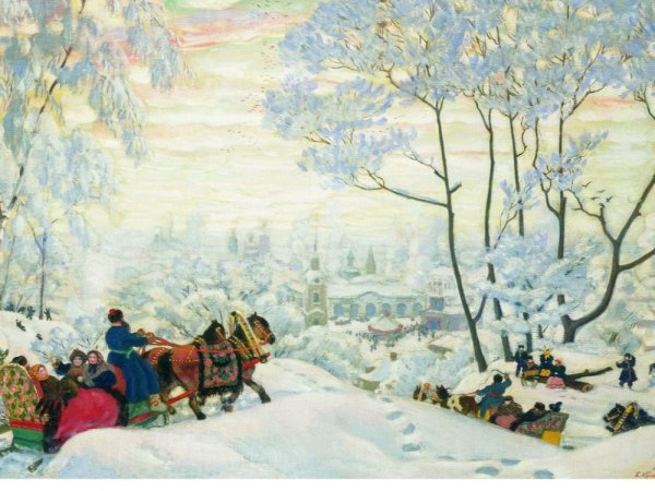 Кустодиев Масленица 1916 год