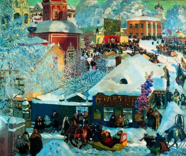 Борис Михайлович Кустодиев гуашь