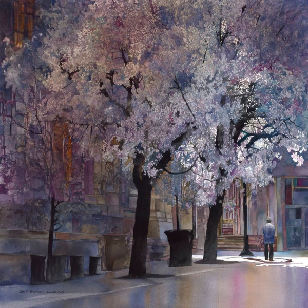 Джон Салминен акварель