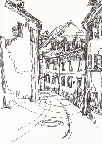 Графический пейзаж города