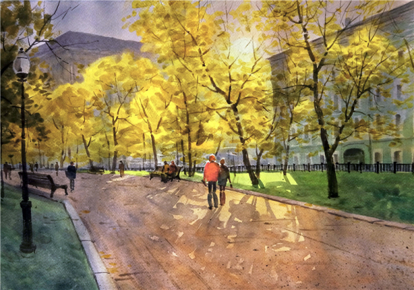 Илья Горгоц городские пейзажи