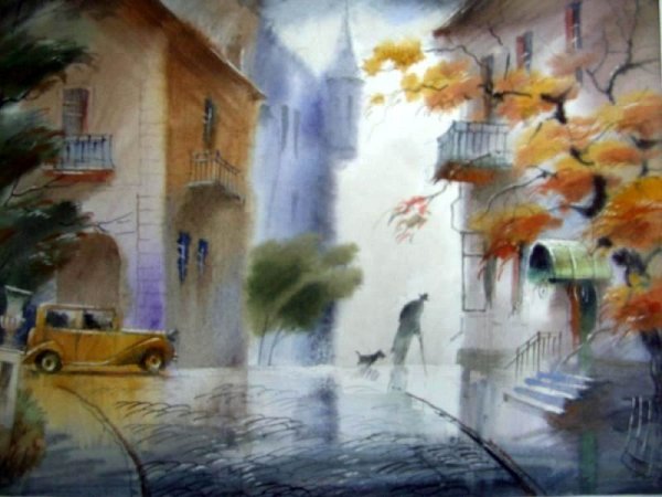 Виктор Зелик акварель